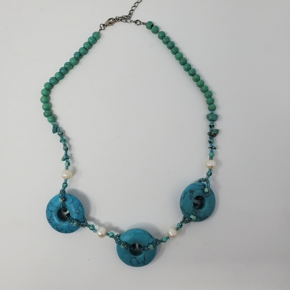 Turquoise Statement Necklace - Picture 2 of 16